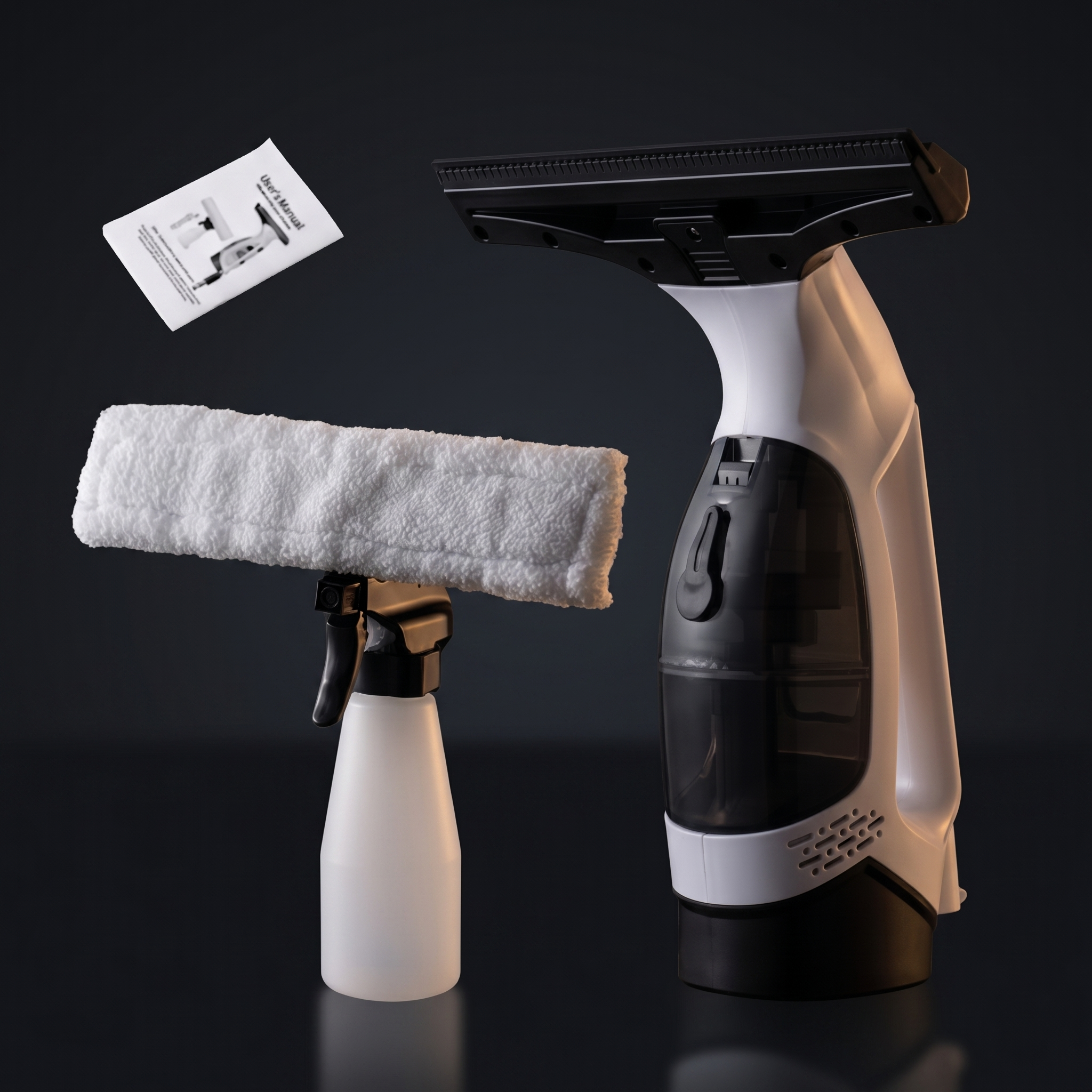 Support pan European shipping-Handheld Window Cleaner-Cordless Vacuum Cleaner-Handheld Vacuum Cordless Kit Microfibre Cloth & Window Squeegee Vacuum CleaningCondensationDoubleGlazedGlassWindowCleaning